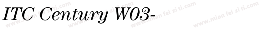 ITC Century W03字体转换